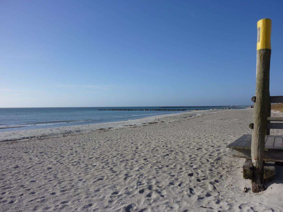 Feinsandiger Strand direkt vor der Haustür