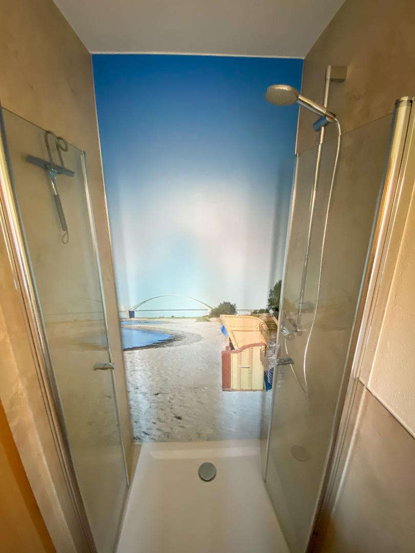 Duschen mit Fehmarnsundbrücke