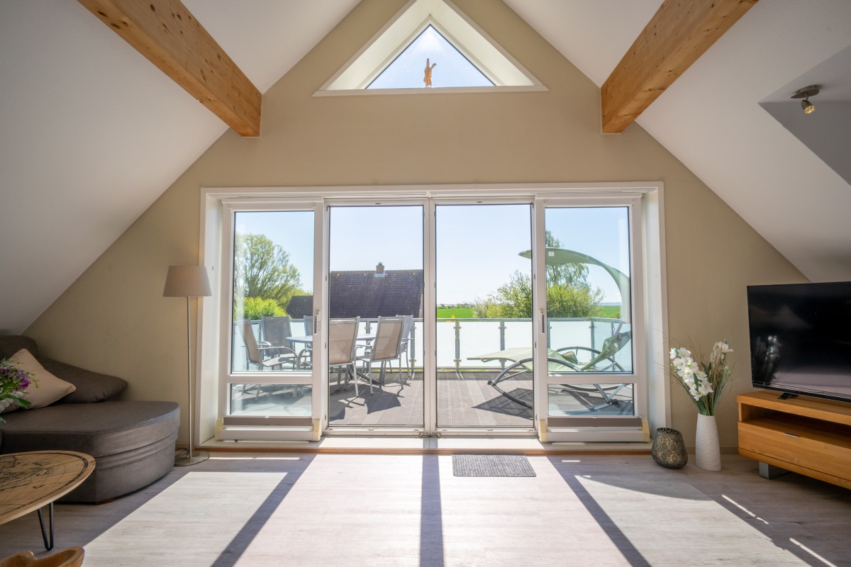 Blick auf die Dachterrasse